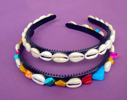 Cowrie Shell Headband Made By Racquel Dwomoh Cowrie Shell Headband Made By Racquel Dwomoh
