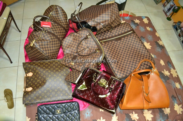 Yvonne Nelson Tweeted on 7th January,2012 to show off the various LV Bags she Is selling in her shop
