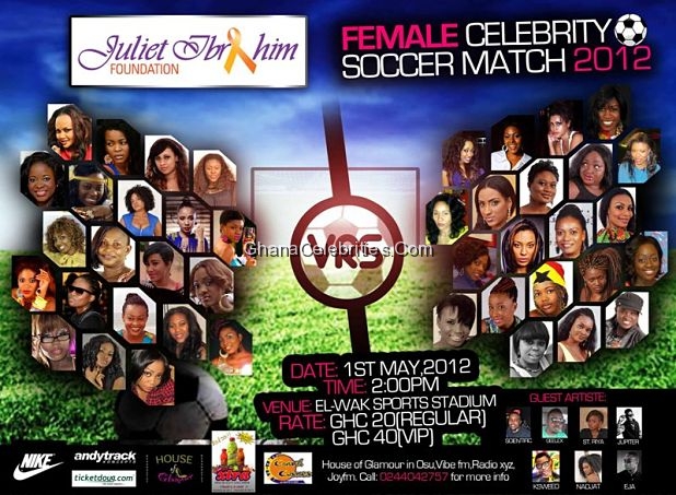 Juliet Ibrahim Foundation Female Celebrity Soccer Match