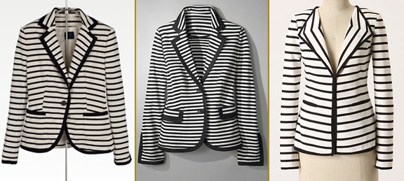 From left: Zara, Spiegel, and Anthropologie