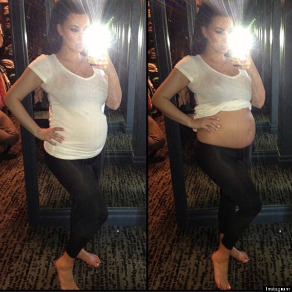 Kim Kardashian Baby Bump