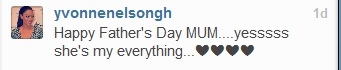 Yvonne Nelson Fathers day message