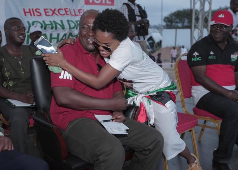 Mzbel and President Mahama